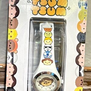 Disney Star Wars Tsum Tsum Character Analog Watch, White, BNIP